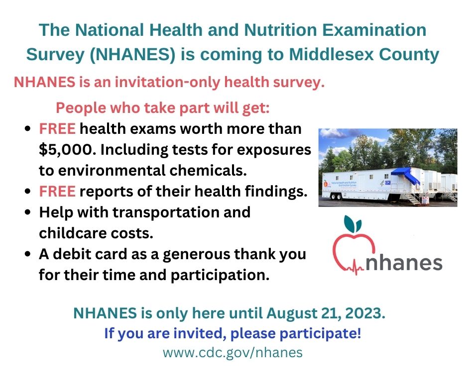 NHanes is Coming to Middlesex County