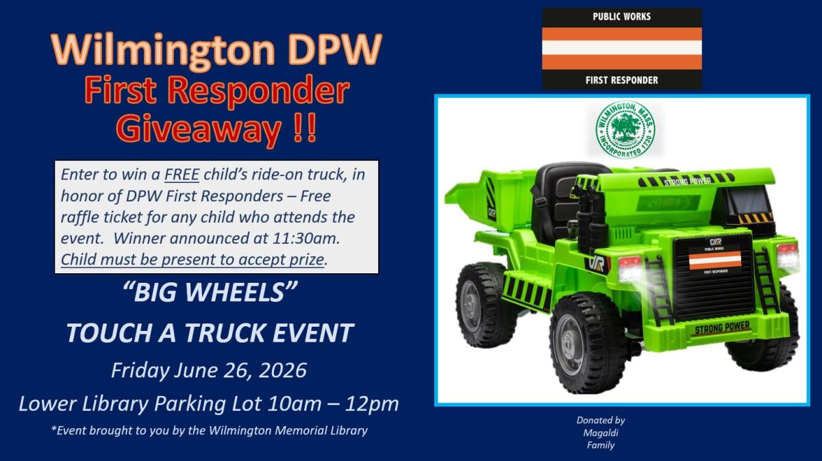 First Responder Toy Truck Giveaway