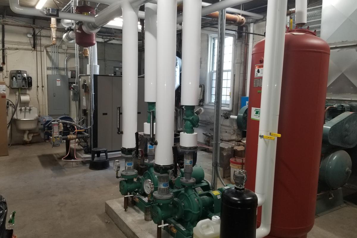 Wilmington Memorial Library boilers and Pumps 2019