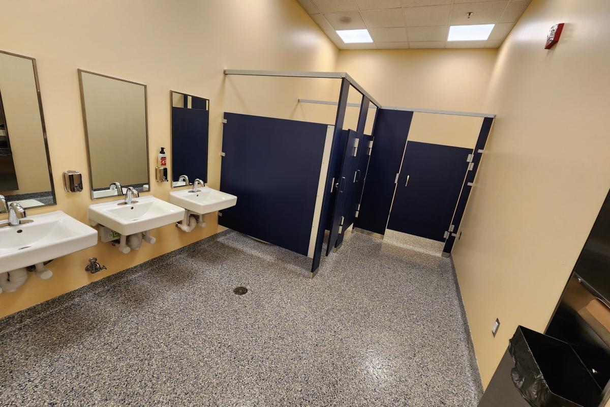 New bathrooms at Middle School 2023