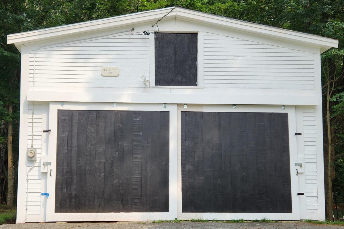 Hearse Barn New Doors and Paint 2023