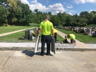 Building new walkway at Section N
