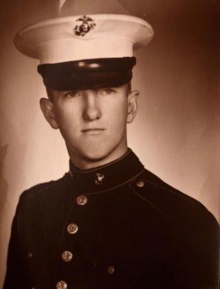 Picture of Richard Hayden in his Marine Uniform