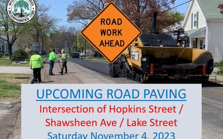 Shawsheen Intersection paving 11.4